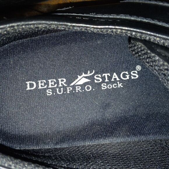 MEN'S BLACK LEATHER DEER STAGS LACE UP SHOES, SIZE 10.5 MEDIUM WIDTH - Picture 8 of 9